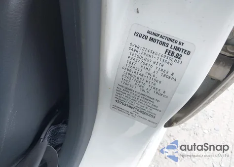 2002 Isuzu Rodeo Ls 3.2L V6/Lse 3.2L V6/S 3.2L V6 from USA, damaged, VIN 4S2CK58W124325253